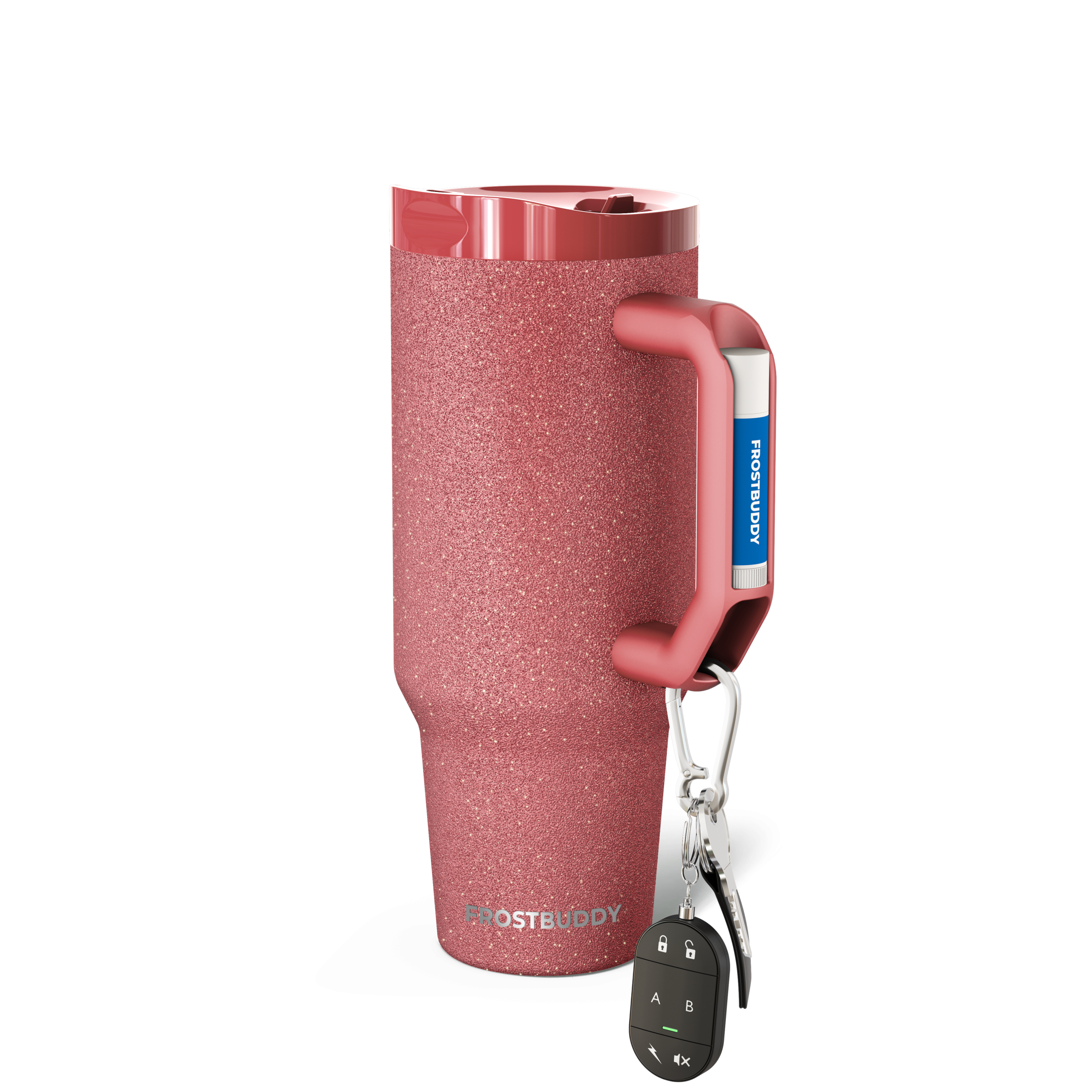 Thicc Buddy 40oz | Burgundy Glitz
