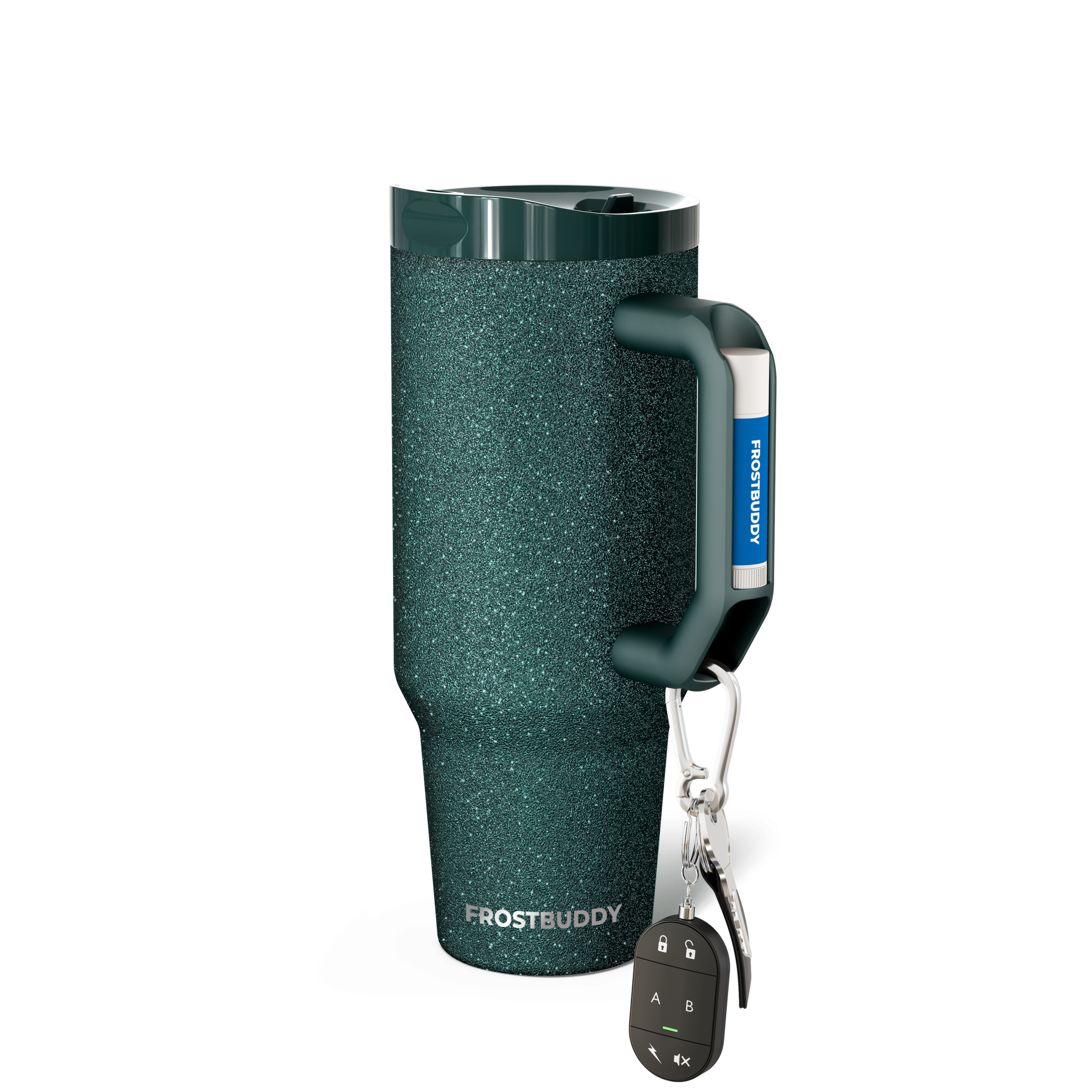 Thicc Buddy 40oz | Forest Green Glitz